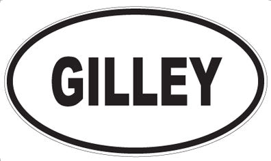GILLEY - Oval Magnet
