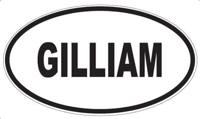 GILLIAM - Oval Magnet