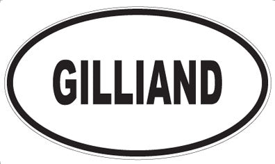 GILLIAND - Oval Sticker