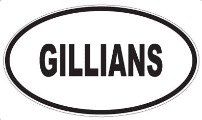 GILLIANS - Oval Sticker