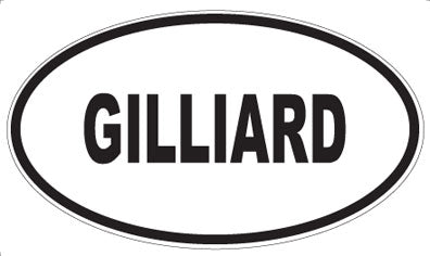 GILLIARD - Oval Magnet