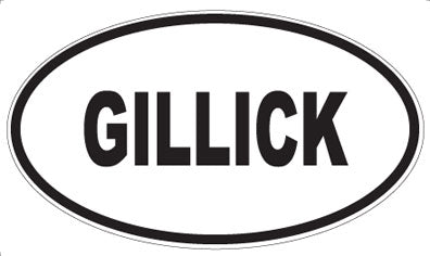 GILLICK - Oval Magnet