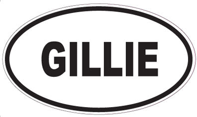 GILLIE - Oval Sticker
