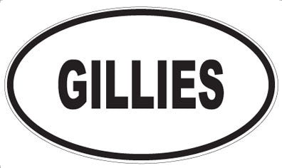 GILLIES - Oval Magnet