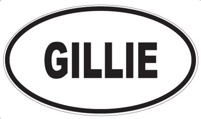 GILLIE - Oval Magnet