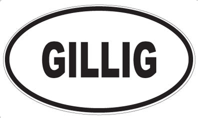 GILLIG - Oval Sticker
