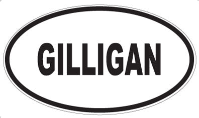 GILLIGAN - Oval Magnet