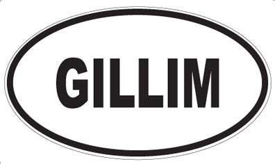 GILLIM - Oval Sticker