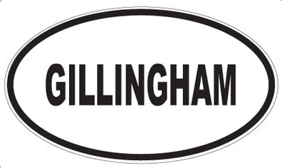 GILLINGHAM - Oval Magnet