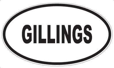GILLINGS - Oval Magnet