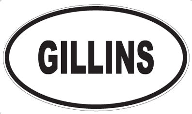 GILLINS - Oval Magnet