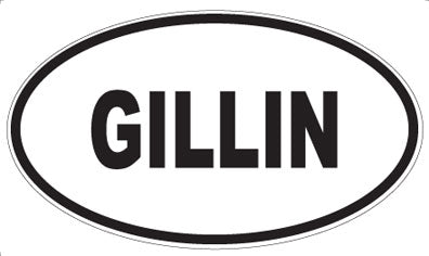 GILLIN - Oval Magnet