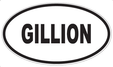 GILLION - Oval Magnet