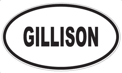 GILLISON - Oval Magnet