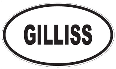 GILLISS - Oval Magnet