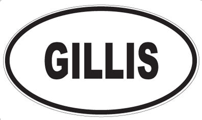 GILLIS - Oval Magnet