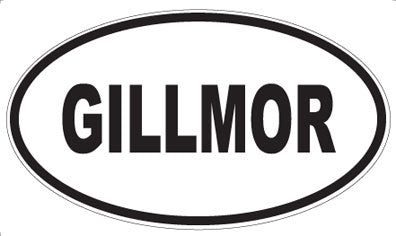 GILLMOR - Oval Magnet