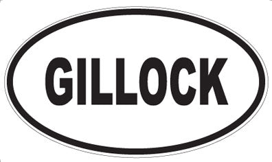 GILLOCK - Oval Magnet