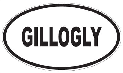 GILLOGLY - Oval Magnet