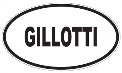 GILLOTTI - Oval Magnet