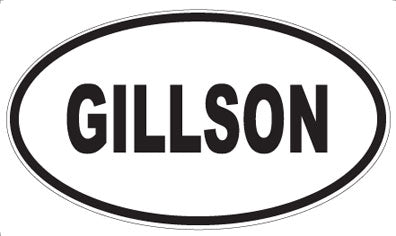 GILLSON - Oval Magnet