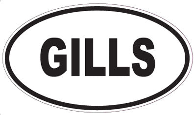 GILLS - Oval Magnet