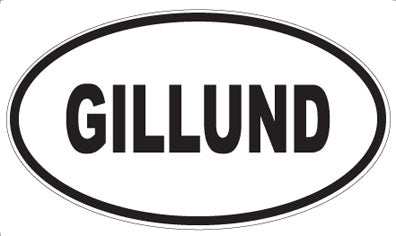 GILLUND - Oval Magnet