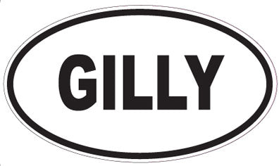 GILLY - Oval Sticker