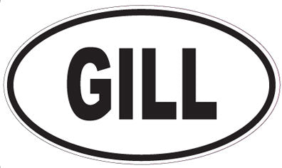 GILL - Oval Sticker