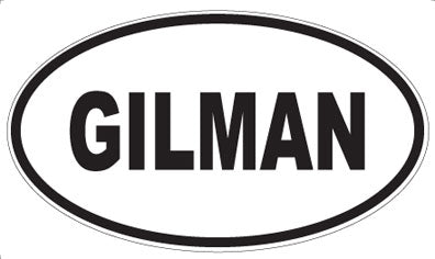 GILMAN - Oval Magnet