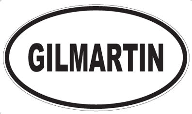 GILMARTIN - Oval Magnet