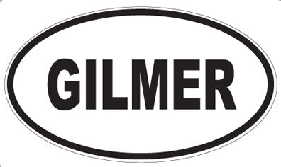 GILMER - Oval Magnet