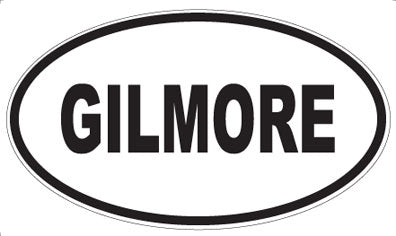 GILMORE - Oval Magnet