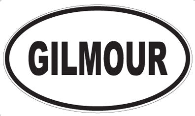 GILMOUR - Oval Magnet