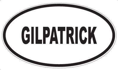 GILPATRICK - Oval Magnet