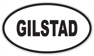GILSTAD - Oval Sticker