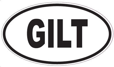 GILT - Oval Sticker