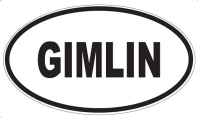 GIMLIN - Oval Magnet