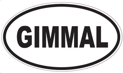 GIMMAL - Oval Sticker