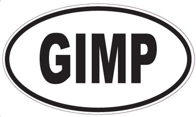 GIMP - Oval Sticker