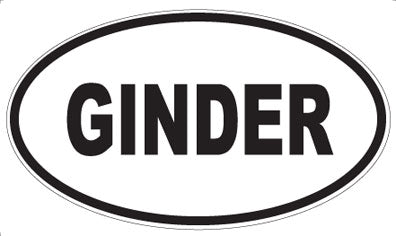 GINDER - Oval Magnet