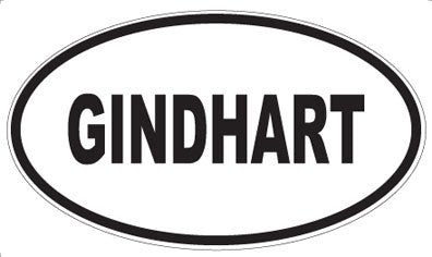 GINDHART - Oval Magnet