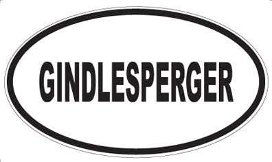 GINDLESPERGER - Oval Magnet