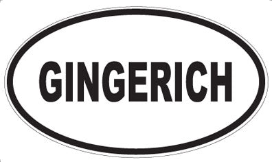 GINGERICH - Oval Magnet