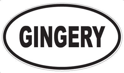 GINGERY - Oval Magnet