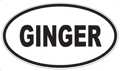 GINGER - Oval Magnet