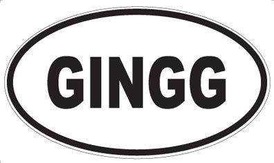 GINGG - Oval Magnet