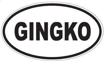GINGKO - Oval Sticker