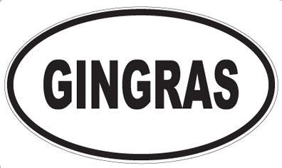 GINGRAS - Oval Magnet