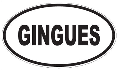 GINGUES - Oval Magnet